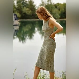 Daily Practice by Anthropologie Mock-Neck Midi Dress